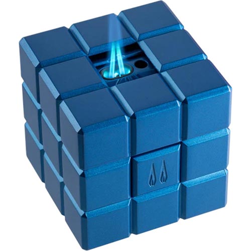 Colibri Tischfeuerzeug Heritage Cube Blau