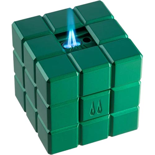 Colibri Tischfeuerzeug Heritage Cube Grün