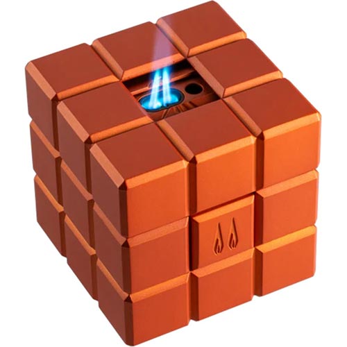 Colibri Tischfeuerzeug Heritage Cube Orange