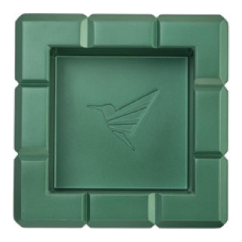 Zigarrenascher Colibri Heritage Cube metall grün