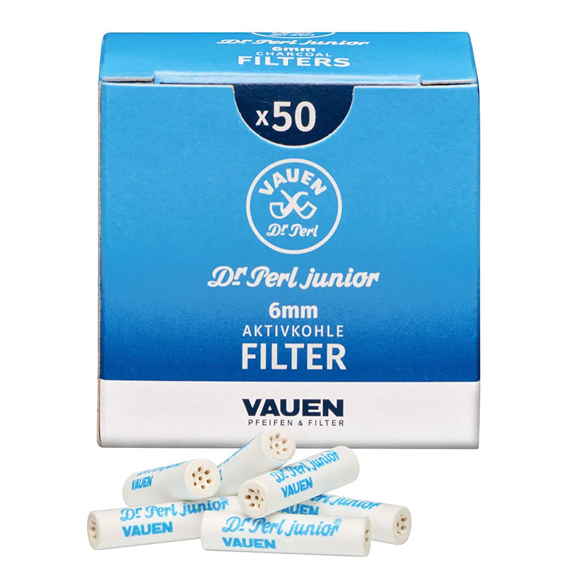 Dr. Perl junior Aktivkohlefilter 6 mm - 50er