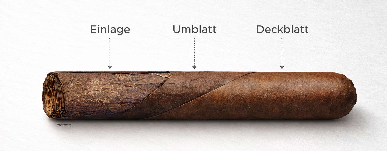 Deckblatt, Umblatt, Einlage: Die drei Tabakblätter einer Zigarre erklärt